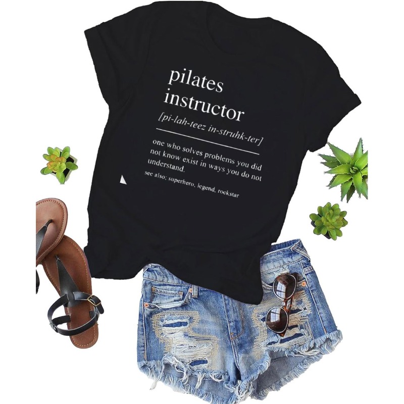 Хлопковая футболка с инструкто – обзор и цена Pilates Yoga Instructor