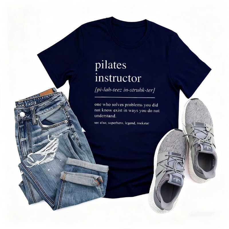 Хлопковая футболка с инструкто – обзор и цена Pilates Yoga Instructor